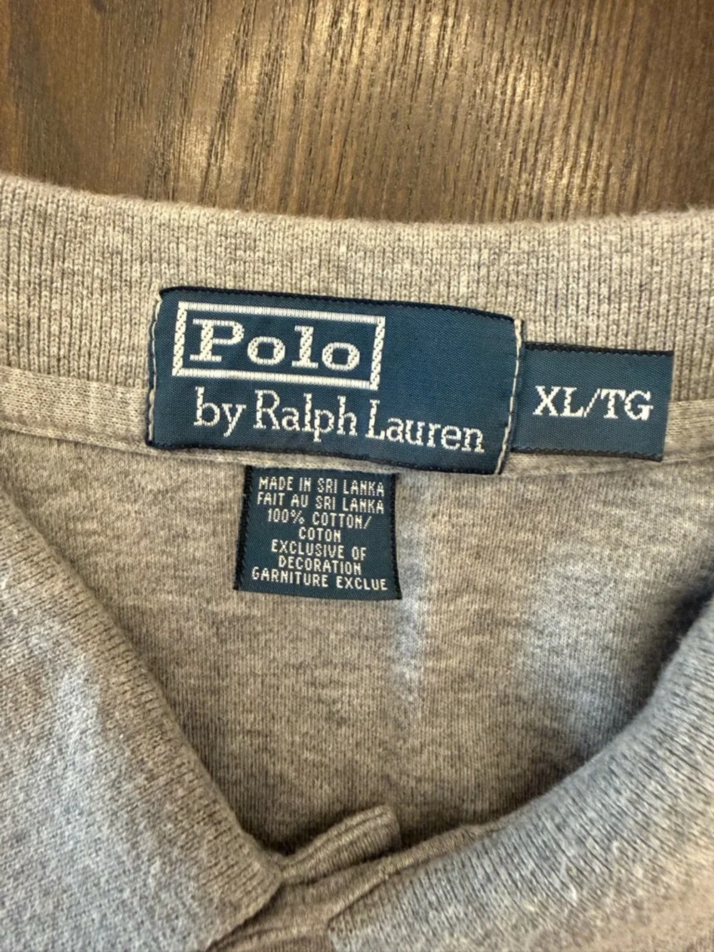 Ralph Lauren Light Grey Heather Polo Shirt with Navy Pony - Picture 2 of 5